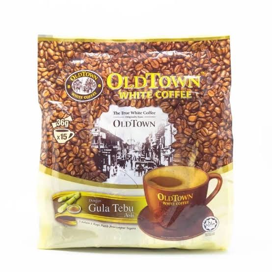 

OLDTOWN 3In1 White Coffee Natural Cane Sugar (Gula Tebu) 15's X 36g