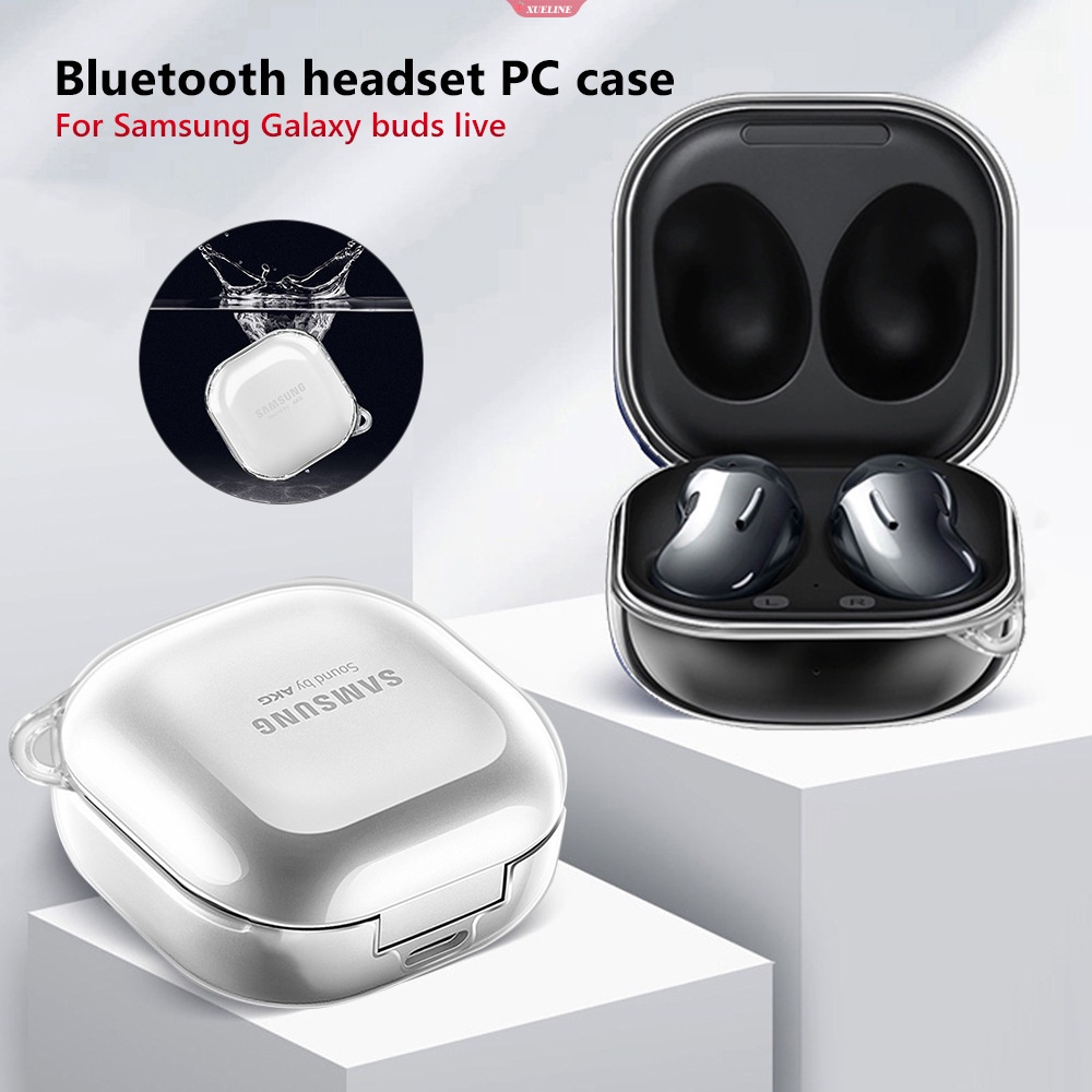 Untuk Samsung Galaxy Buds Live Headset Case Transparan Nirkabel Earphone Penutup Pelindung Portable Tahan Air Penutup Headphone [ZXL]