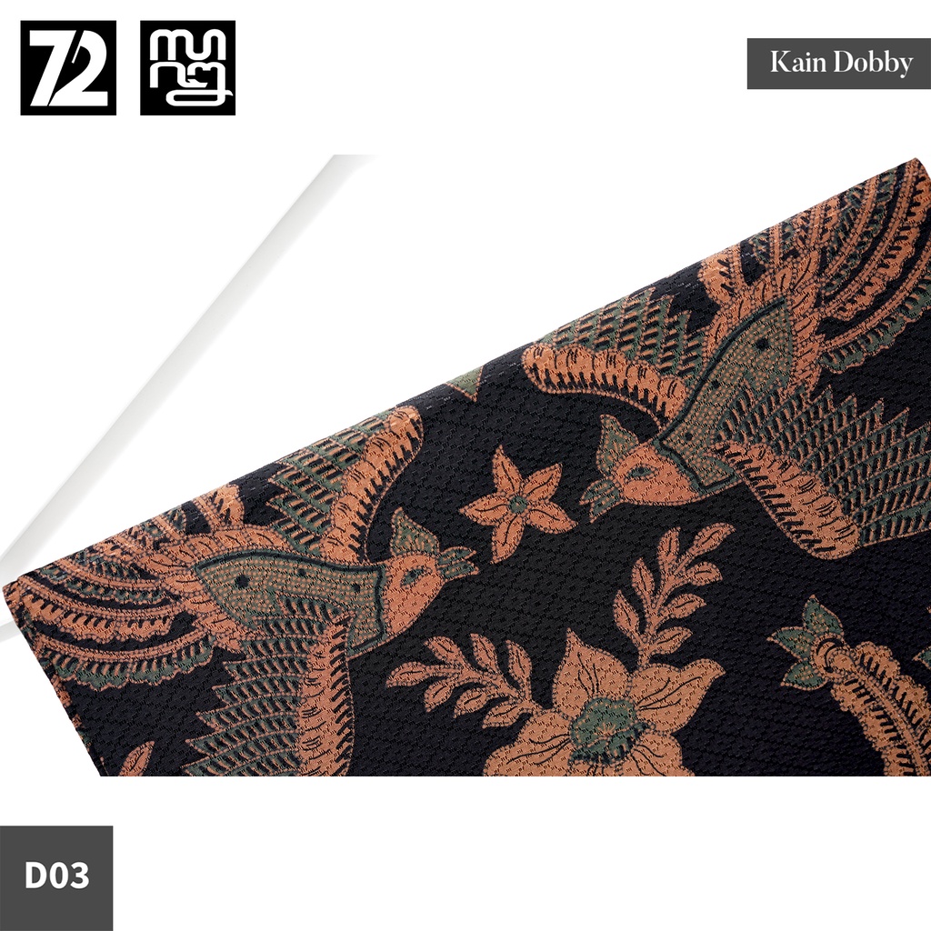 BAHAN BATIK PREMIUM Dobby Dobi Dobbi Dolbi Motif Burung Warna Hitam Hijau 723659 Cap 72 Jarik Jarit Samping Kebat Panjang Batik Dobby Modern Premium Bahan Seragam Batik Pernikahan Kantor Keluarga Murah Kamen Jadi Batik Bali Lembaran