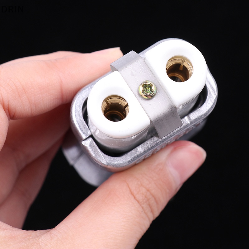 dr New 6mm IEC C8 Ceramic Wiring Industry Socket Plug High Temperature Male Female Connector Electric Oven Power Outlet 35A vn