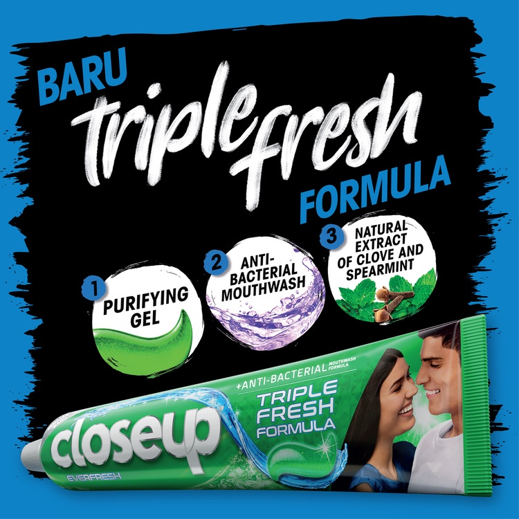 Close up PASTA GIGI Anti Bacterial Toothpaste Ever Fresh Nafas Segar 12jam 160G