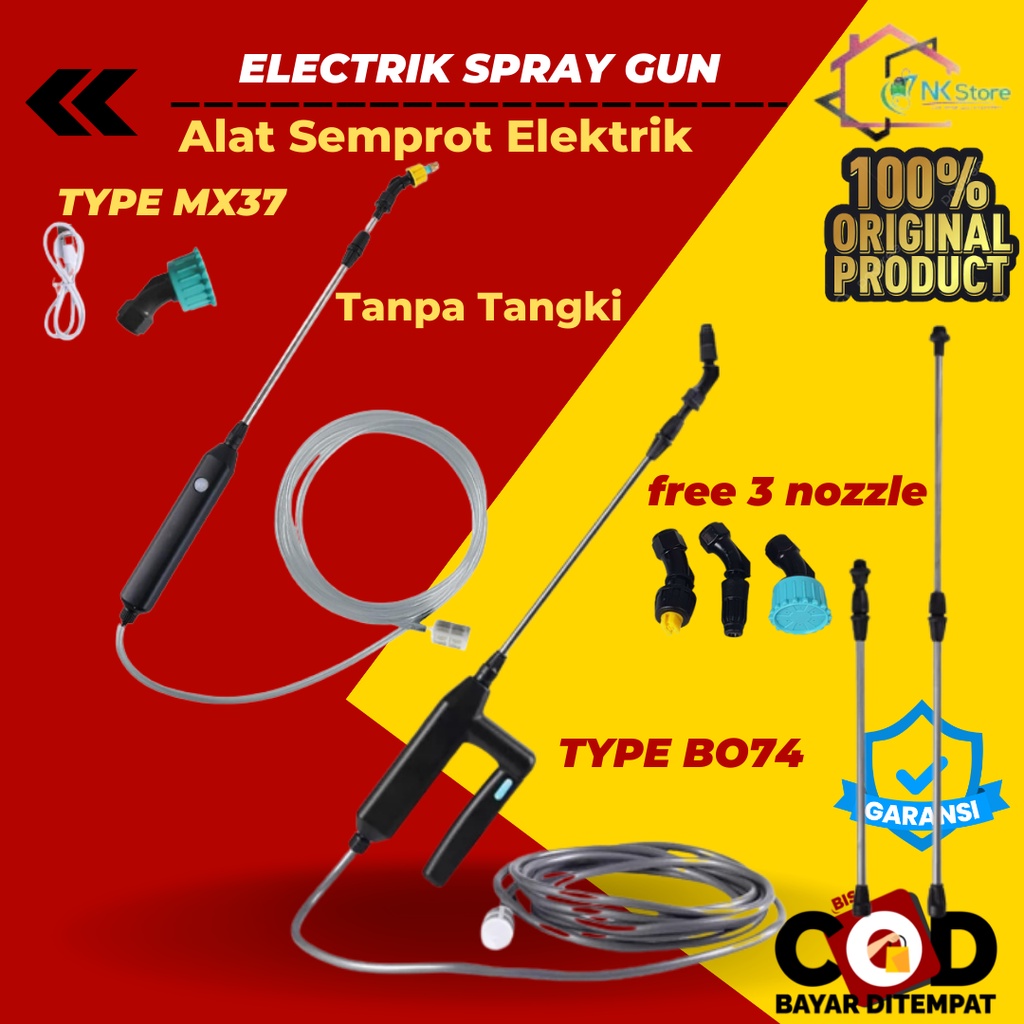 Stik Sprayer Alat Semprot Penyemprot Penyiram Tanaman Rumput pertanian Electric elektrik Otomatis Adjustable Nozzle Spray