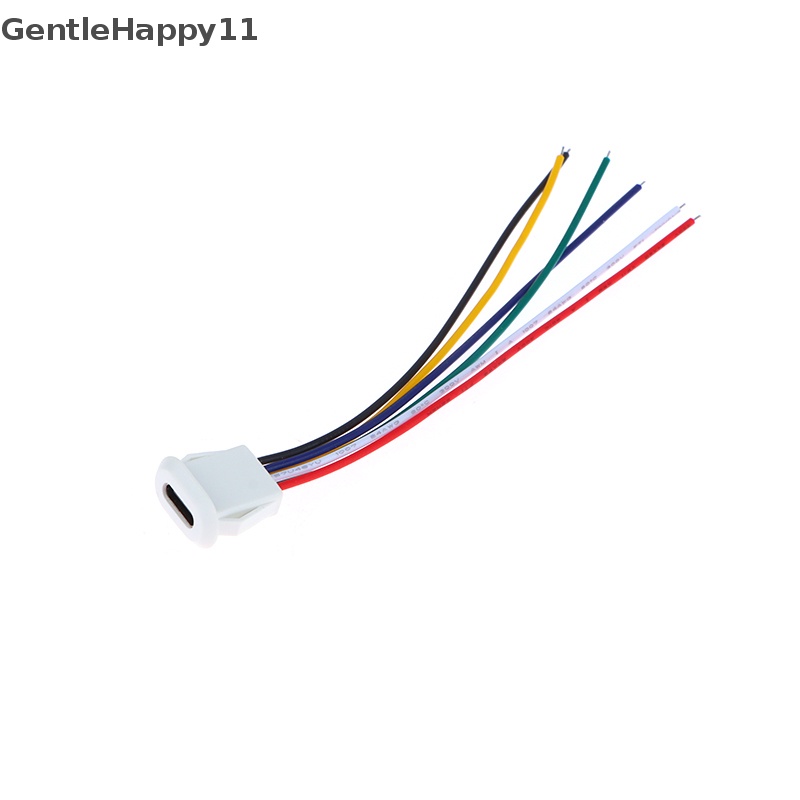 Gentlehappy Konektor USB Tipe Tekan 6pin Tipe-C Anti Air Dengan PH 2.0 Female Socket id