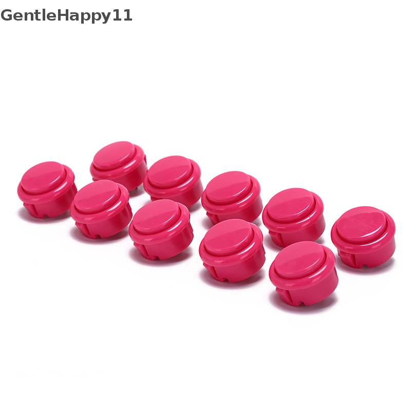 Gentlehappy 10pcs 30mm push buttons Ganti Untuk Game Tombol arcade Bagian 7warna id