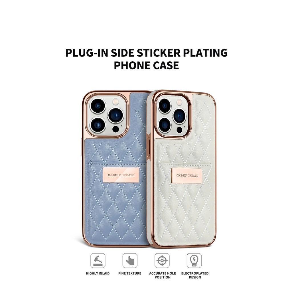 Phone Case Card Bag Plating Luxury Designer Protective Shell Cover For Iphone 13 Pro Max 13 Pro 13