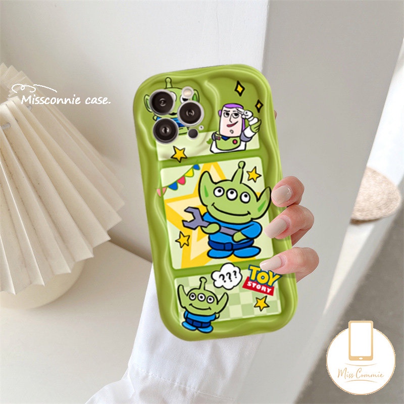 Kartun Toy Story Alien Strawberry Bear Manyo Case Untuk Redmi Note10 10s 8 12 9 11 11s 10Pro Max Plus POCO M3 Redmi 10C 10 A2 9 10A 9A 9T A1 9C NFC 3D Wavy Curved Edge Lovely Case