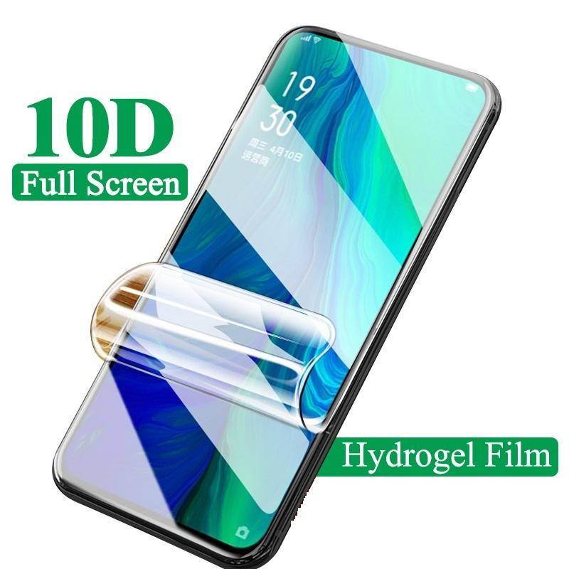 4pcs Film Hydrogel Bening Untuk OPPO Realme U1 V11 V11S V13 V15 V20 V21 V23 V25 V3 V30 V5 Film Pelindung Layar Anti blue light Bukan Kaca