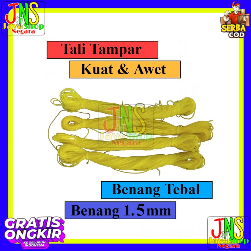 

Tali Tampar Kecil PE 1.5 mm / Serampat Cap Paus
