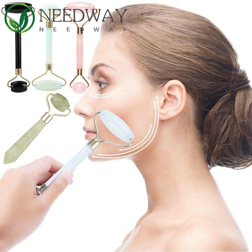 Needway   Roller Massager Relaksasi Batu Giok Pelangsing Wajah Anti-aging Giok Roller Tubuh Menggores Wajah Artefak Perawatan Kulit