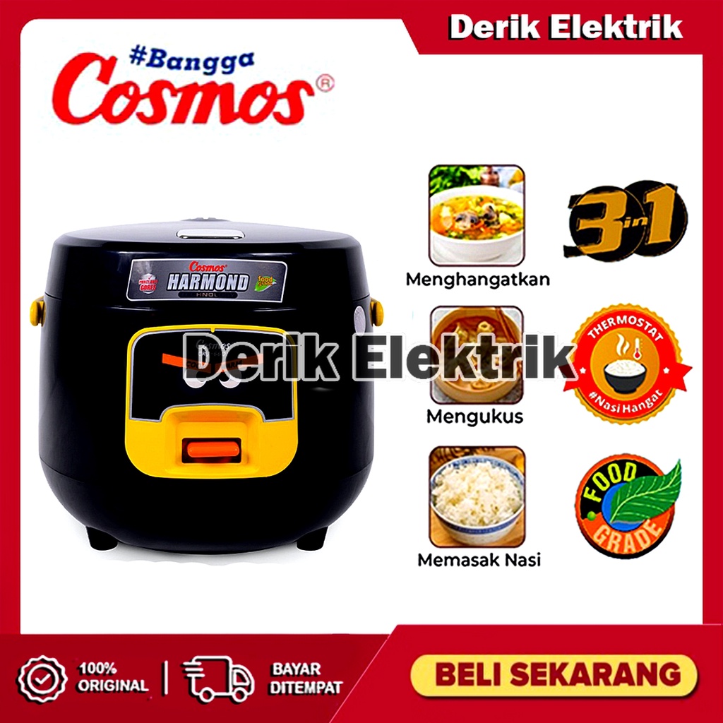 COSMOS RICE COOKER / MAGIC COM HARMOND CRJ6601 / CRJ 6601 / CRJ-6601 (0,8 LITER) GARANSI RESMI