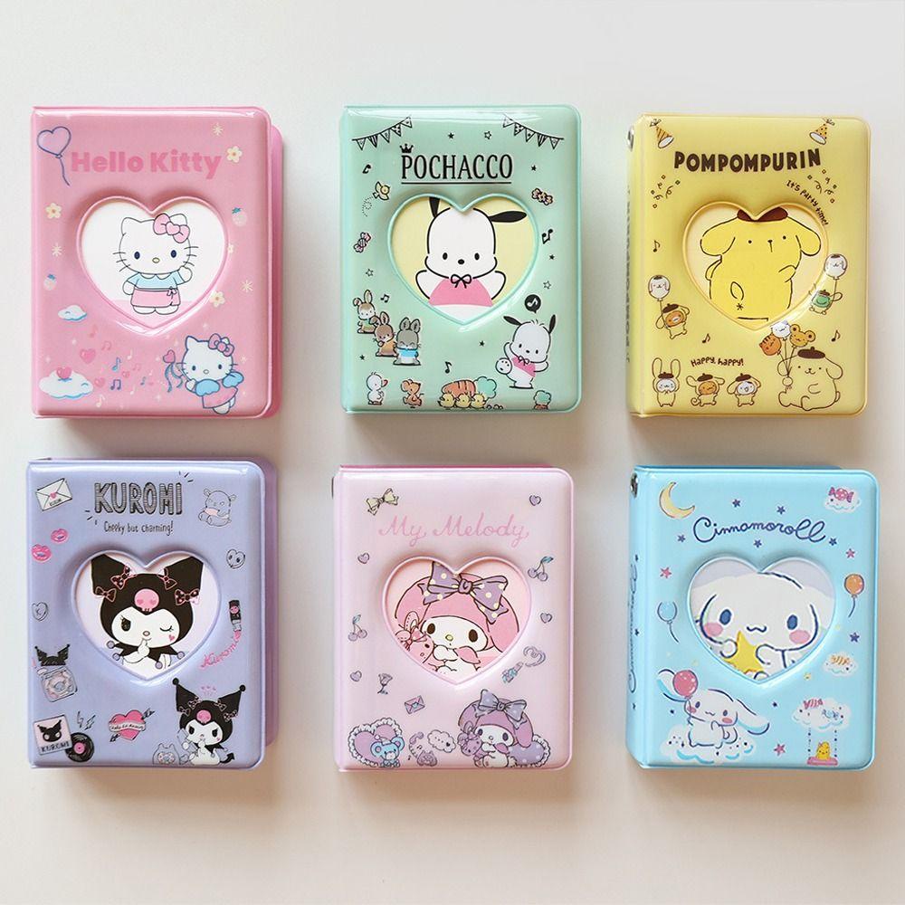 Lanfy Album Foto 3inch Kawaii 3inch Tempat Photocard KT Cat Photo Collection Mini Binder Gift Card Collect Book