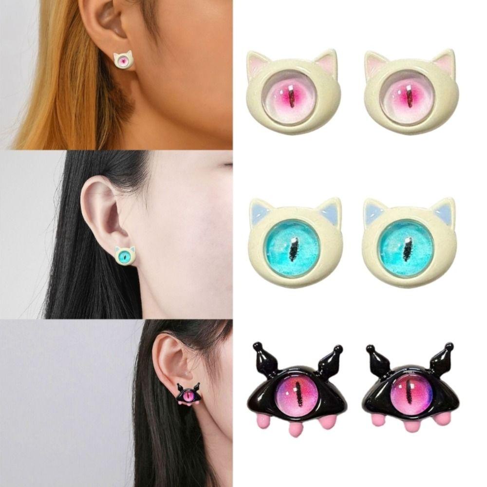 Mxbeauty Anting Mata Besar Kepribadian Harian Anting Mini Halus Desain Fashion Desain Kartun Lucu Wanita Perhiasan