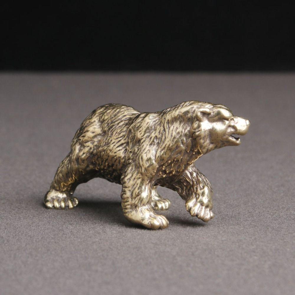 [Elegan] Patung Beruang Polar Antik Tahan Lama Aksesoris Meja Teh Pet Dekorasi Rumah Barang Antik Aneka Miniatur Kerajinan