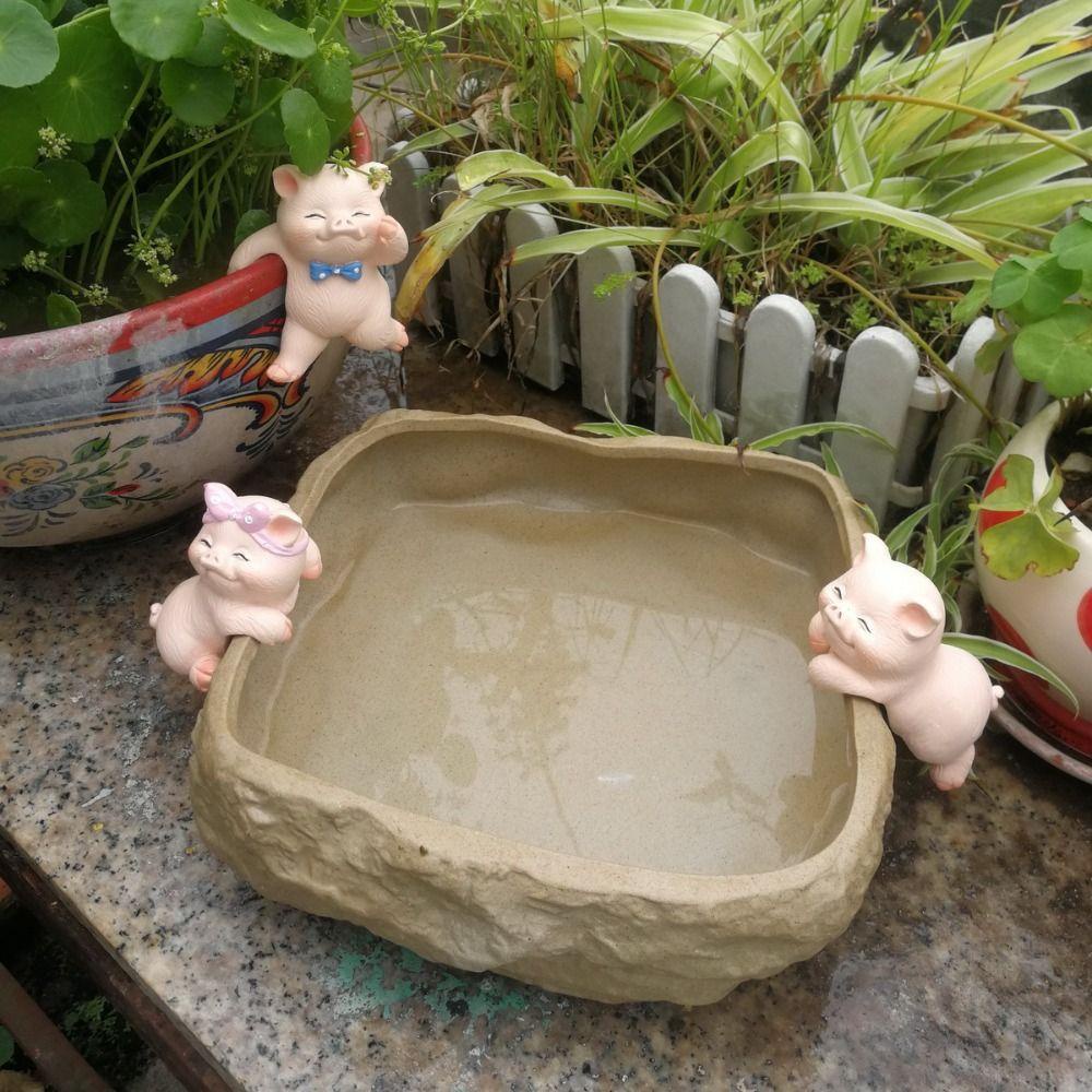 Liontin Pot Bunga Outdoor Lucu Kantor Taman Kelinci Monyet Resin Kerajinan