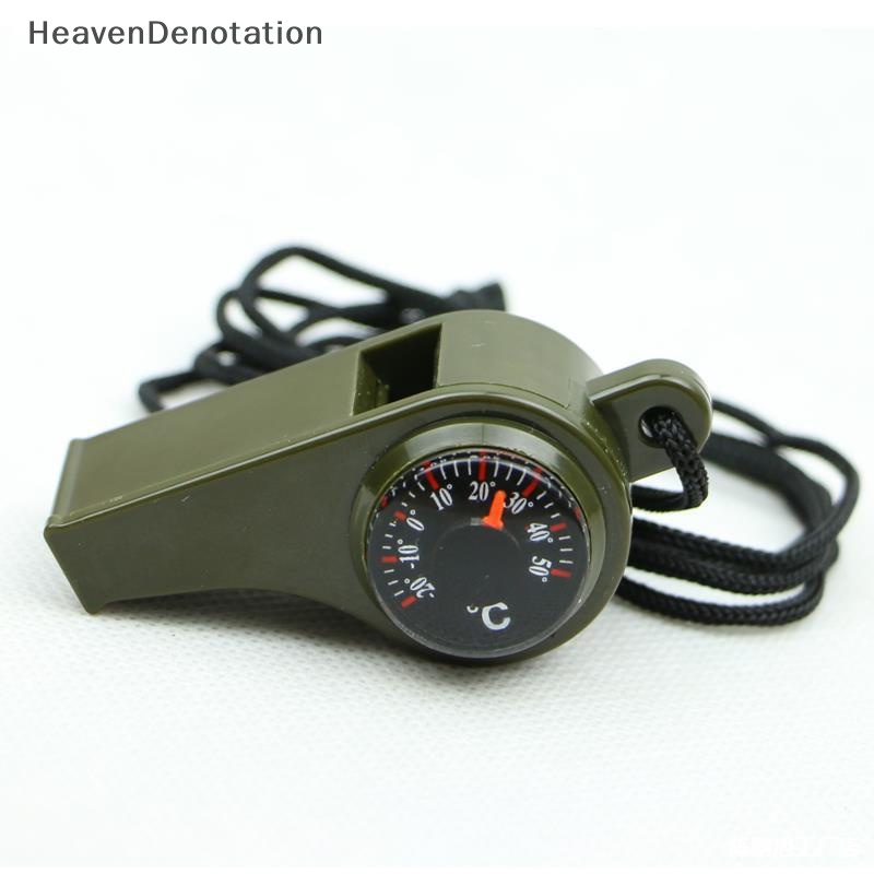 [HeavenDenotation] Termometer Kompas Peluit Survival Darurat 3in1 Referee Cheering HDV