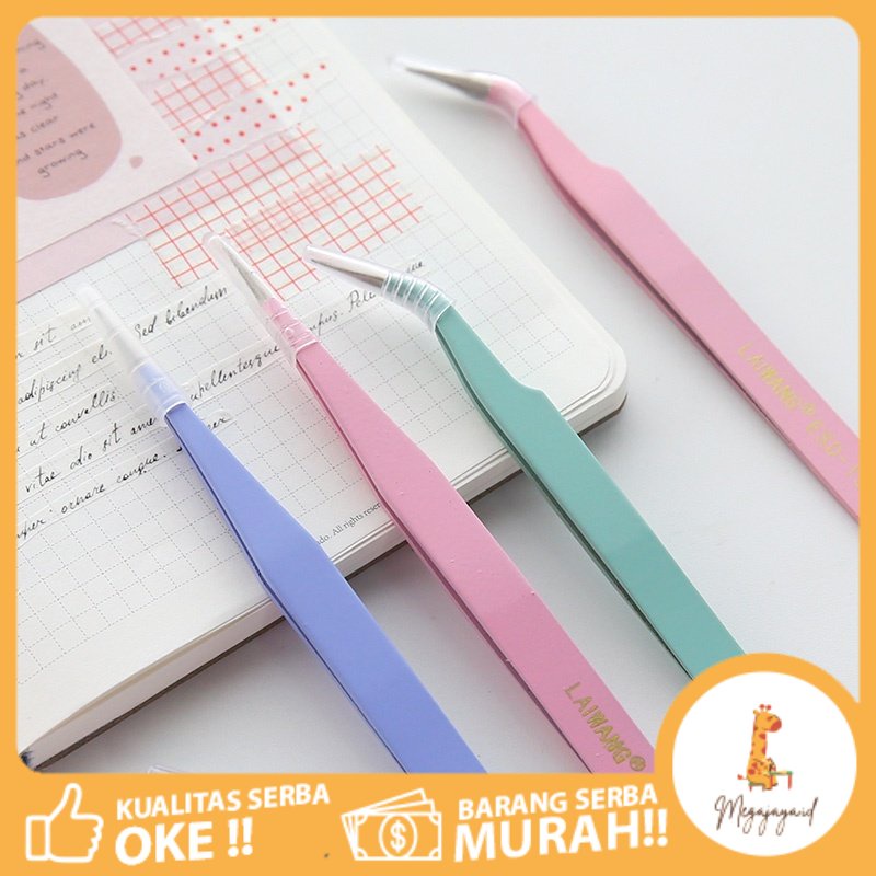 

Pinset Notebook/Notebook Dekorasi DIY Macaron Warna/Pinset Tweezer Lurus Bengkok Lengkung Pinset Sticker Anak Pinset SEKOLAH DASAR KELAS STATIONERY