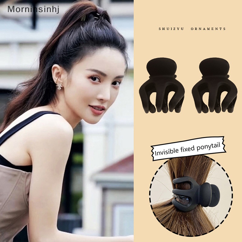 Mornin Korea Fashion Hitam Ponytail Tetap Artefak Rambut Cakar Perhiasan Aksesoris Rambut Untuk Wanita Gadis Aksesoris Rambut id