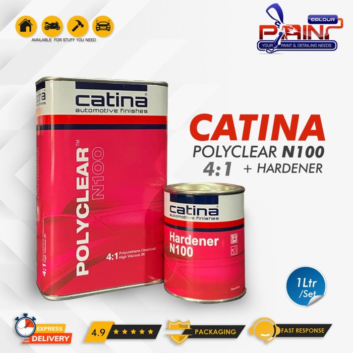 Clear CATINA POLYCLEAR N100 4:1 Gloss 1L / set + Hardener