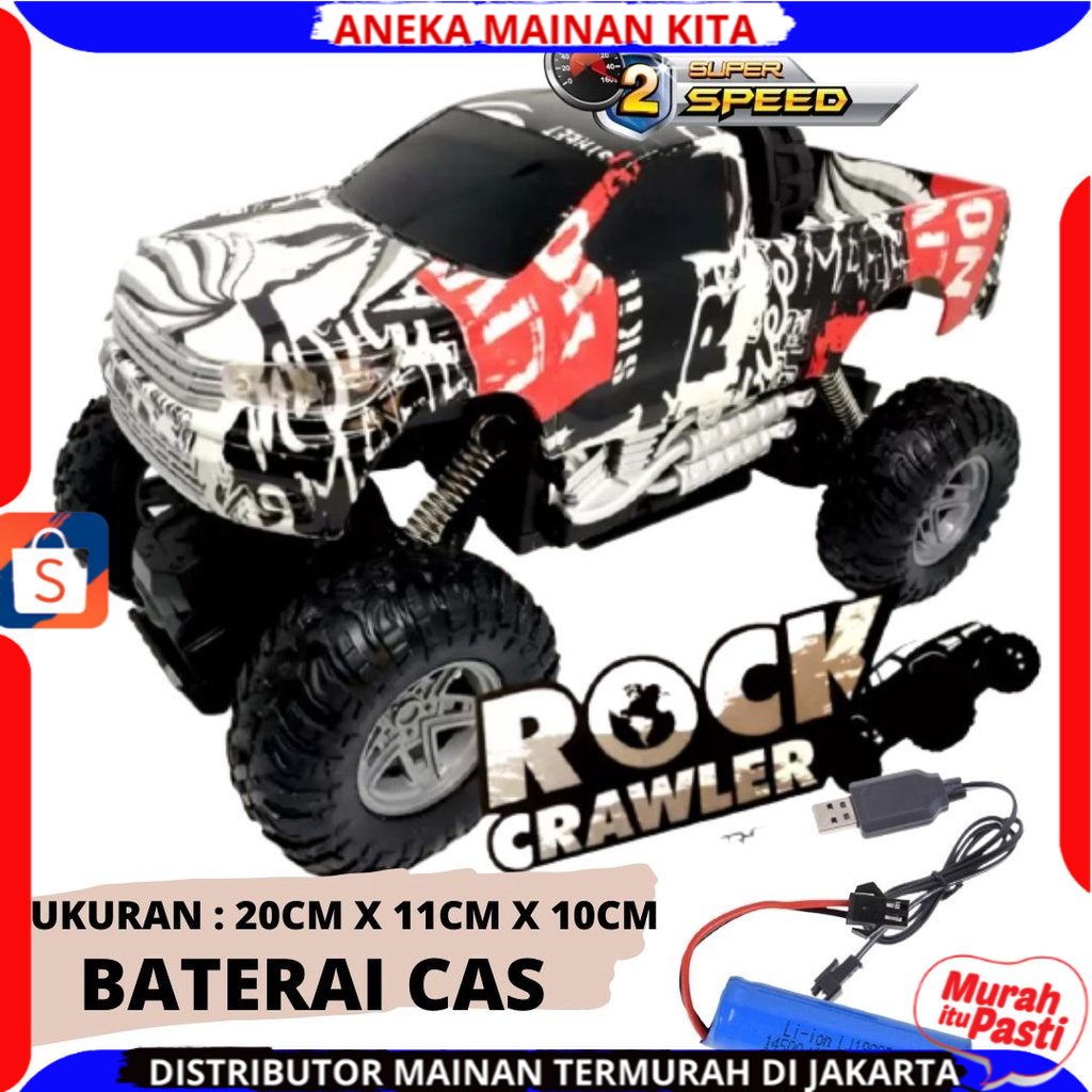 (BISA COD) PROMO Mobil Remote Kontrol RC Off Road Rock Crawler Rock Climbing