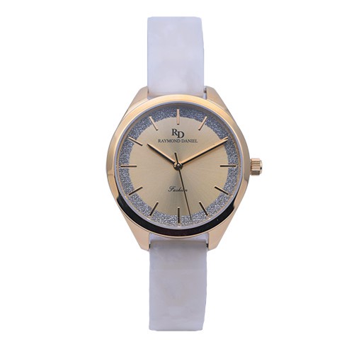 Raymond Daniel RD 240 Gold Akr.White, Jam Tangan Wanita, Original