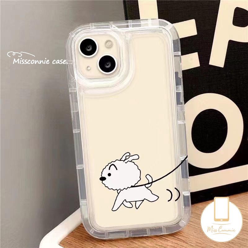 Casing Untuk Realme C53 C55 C25 C21Y C11 2020 C15 C25s C12 5 9i 6i 5i 5s 7i C35 C20 C25Y C33 C30 C30S C17 C3 C1 C2 C11 Kartun Snoopy Cute Puppy Transparan Airbag Shockproof Cover