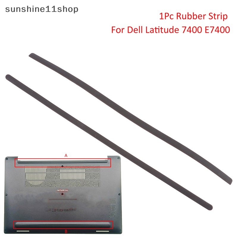 Sho 1Pc Karet Strip Laptop Bottom Shell Cover Foot Pad Untuk Dell Lintang7400E7400 Non-Slip Bumper Kaki Strips N