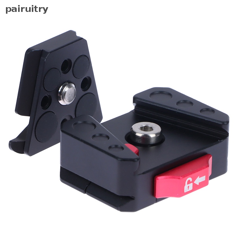 Prt Quick Release Mount Plate Board Penjepit Anti Goyang Port V Untuk Tripod DSLR Kandang PRT