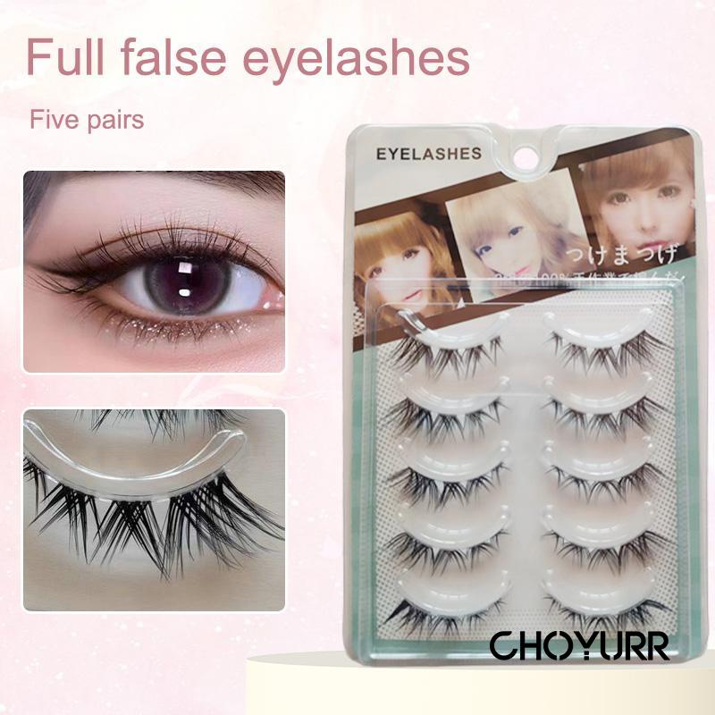 【COD】5 Pasang Bulu Mata Palsu Cat Eyes Premium Fairy Eyelashes Douyin Eyelashes  Extension-CH