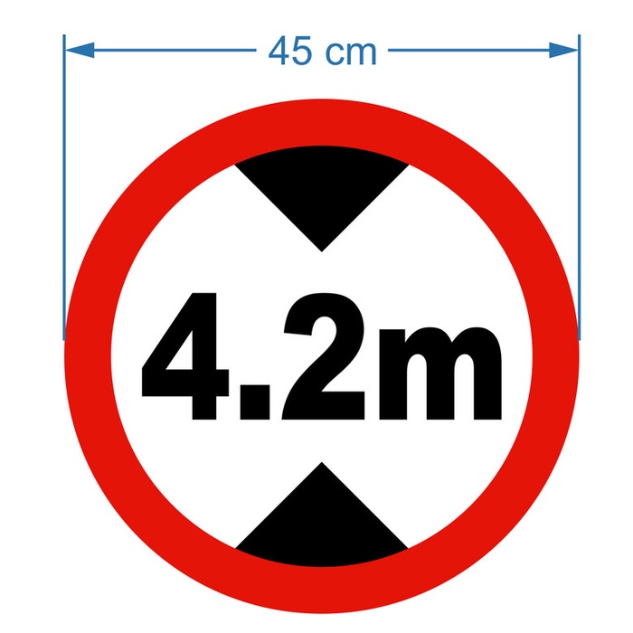 

Rambu Petunjuk Batas Ketinggian 45cm Plat Alumunium