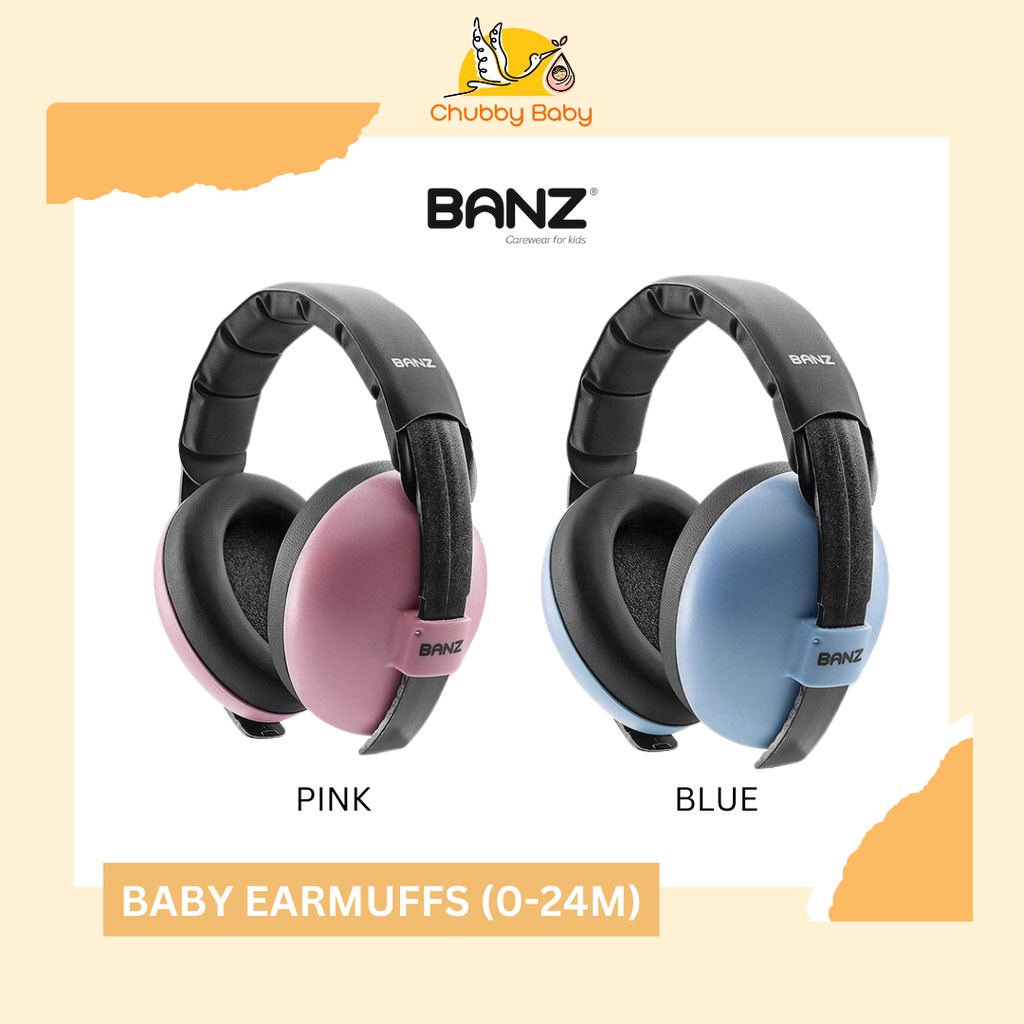 Banz Baby Earmuffs 0-2Y | Blue Pink