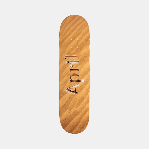 April Skateboards Deck Logo Sand