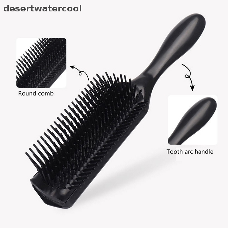 Deid Removable Detangling Hair Brush Alat Pijat Kulit Kepala Rambut Lurus Curly Hair Comb Martijn