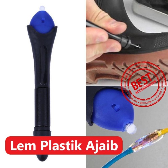 Lem Cair Plastik Ajaib Sinar Magic Glue Liquid Serbaguna