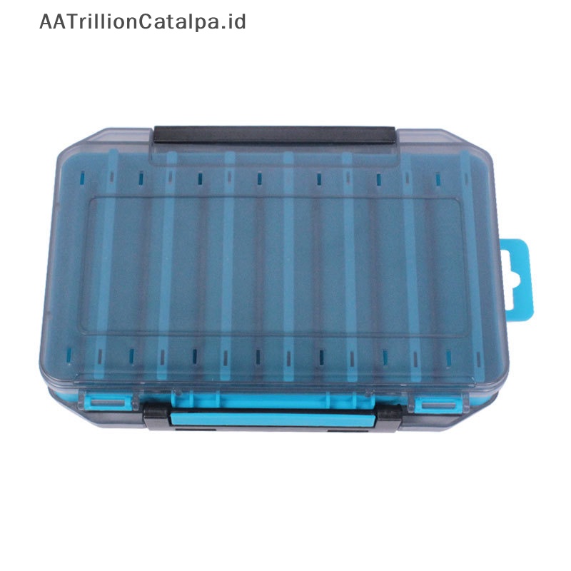 Aatrillioncatalpa Umpan Plastik Dua Sisi Jig Kotak Penyimpanan Reversible Lure Case Aksesoris Box ID