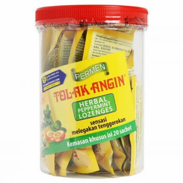 

Viral Realpict permen tolak angin toples 20 sachet