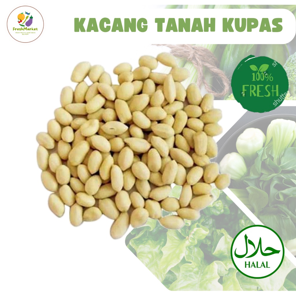 

Kacang Tanah Kupas 250 Gram Freshmarketlampung