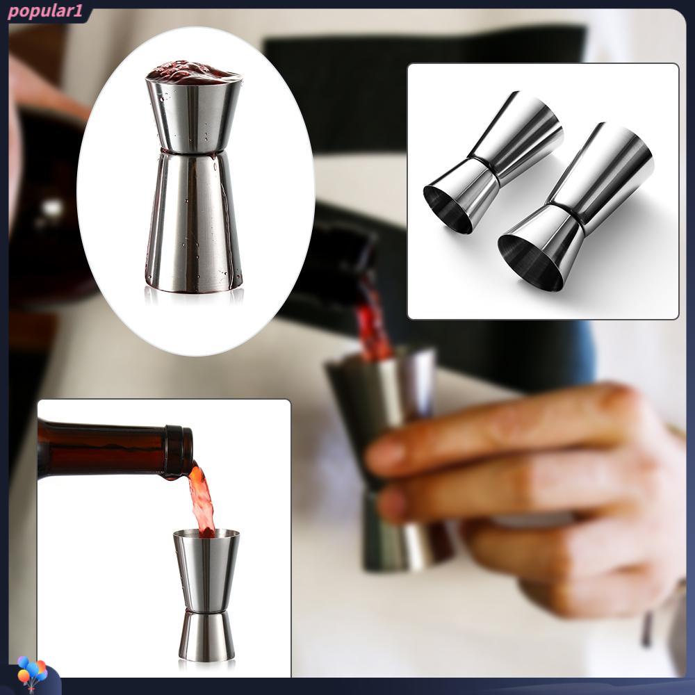 Populer Measure Jigger Cup New Stainless Steel Minum Spirit Kitchen Gadget