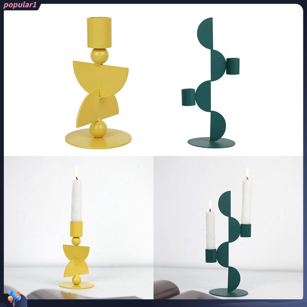 Populer Tempat Lilin Hadiah Festival Dekorasi Rumah Perlengkapan Pesta Kerajinan Pilar Candelabra Candlestick