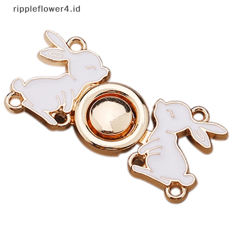 {rippleflower4.id} 1pasang Kancing Logam Sweater Cardigan Klip Rok Pinggang Berubah Kancing Adjustable~