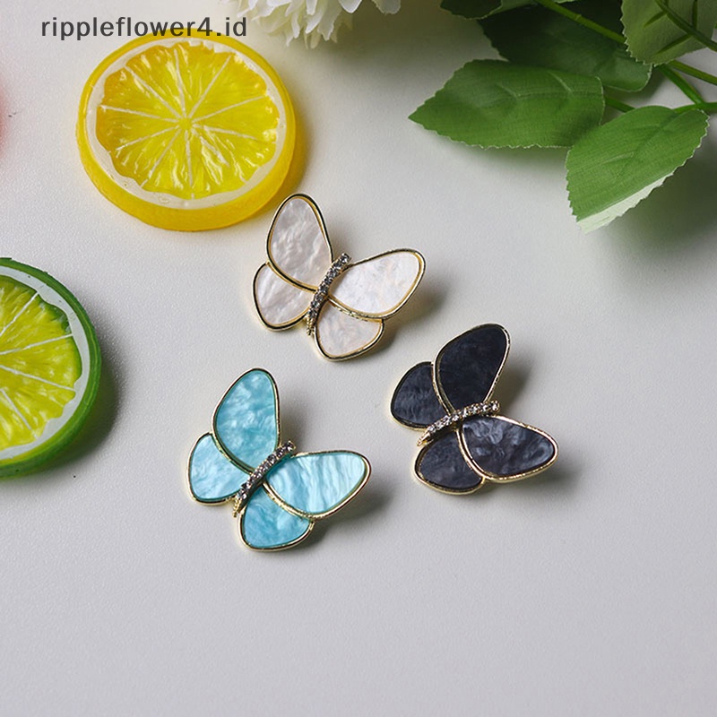 {rippleflower4.id} Bros Kupu-Kupu Indah Pin Serangga Korsase Bros Wanita Hadiah Pesta~