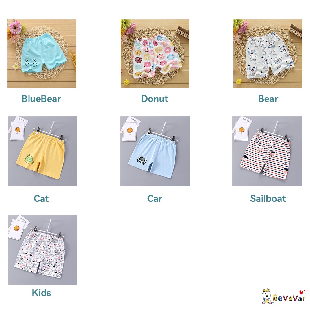 BEVAVAR 0-3 thn Celana Pendek Anak /Celana Pendek Bayi Cotton Short Pants