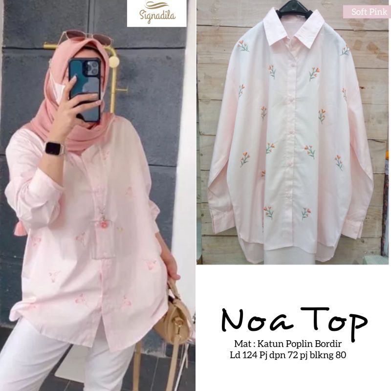 NOA TOP ORI SIGNADILA | Ld124 Katun Poplin Bordir