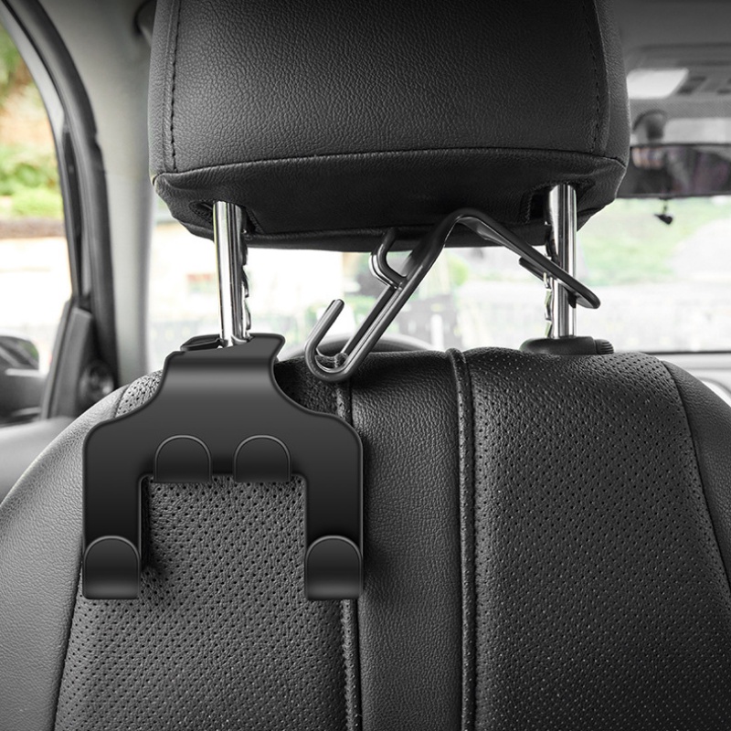 [Unggulan] Hook Penyimpanan Punggung Kursi Mobil Multifungsi Sandaran Kepala Ganda Sandaran Kepala Holder Universal Bracket Handphone Otomotif Interior Organizer