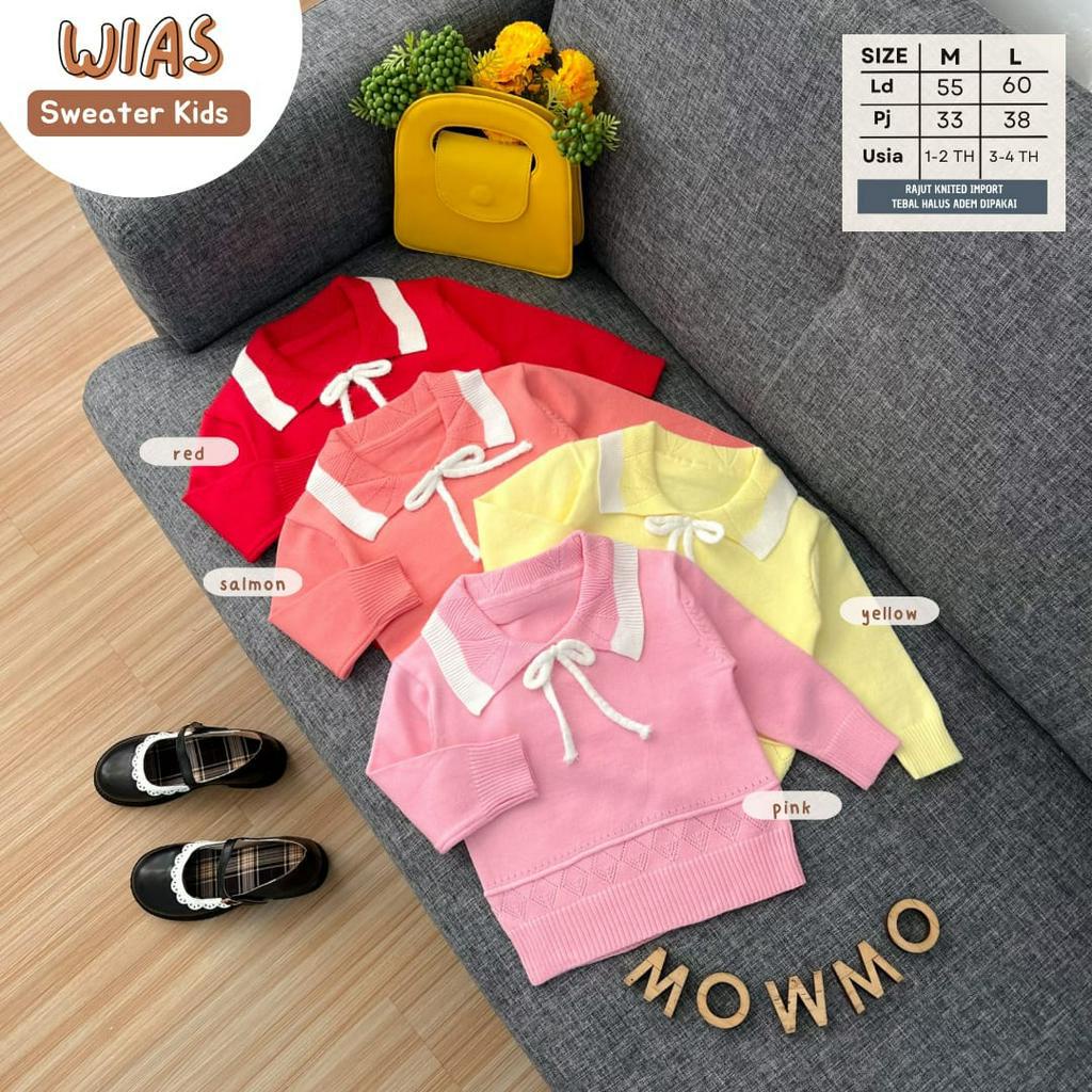 WIAS SWEATER ORI MOWMO KIDS | (M,1-2/L,3-4th) Knit Import Premium