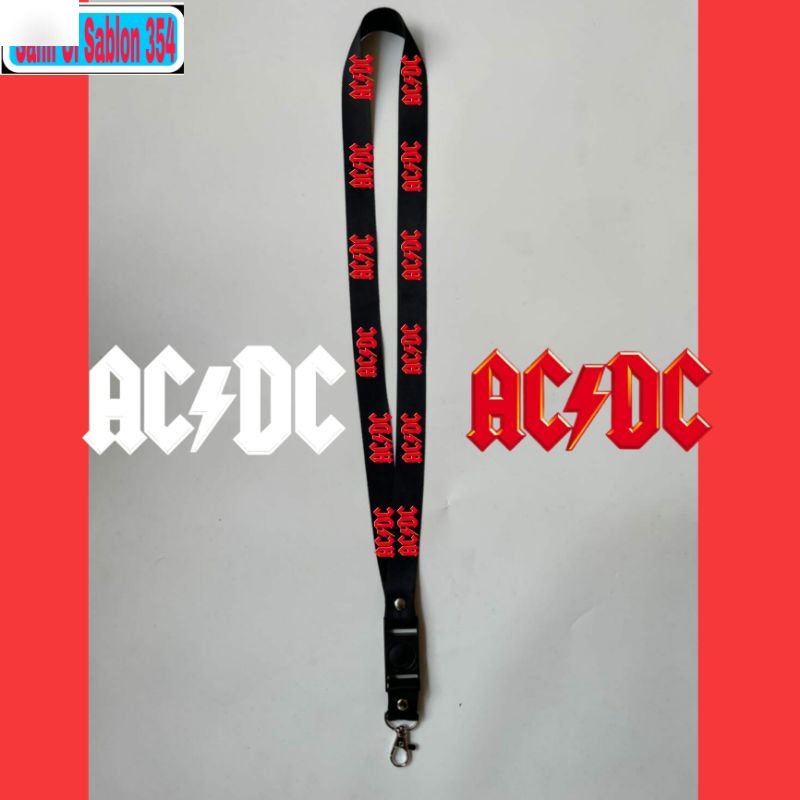 

TALI LANYARD ACDC PREMIUM band metal GANTUNGAN KUNCI/GANTUNGAN ID CARD/GANTUNGAN POD BEST SELLER COD