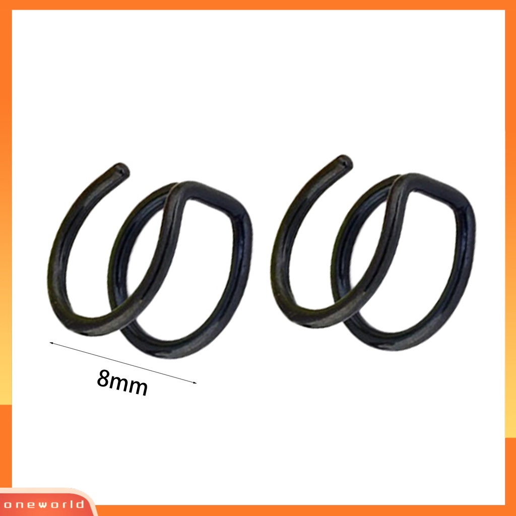 [WOD] Ear Clip Cuff Keren Non Piercing Anting Tulang Rawan Palsu Stainless Steel 2baris Untuk Bar