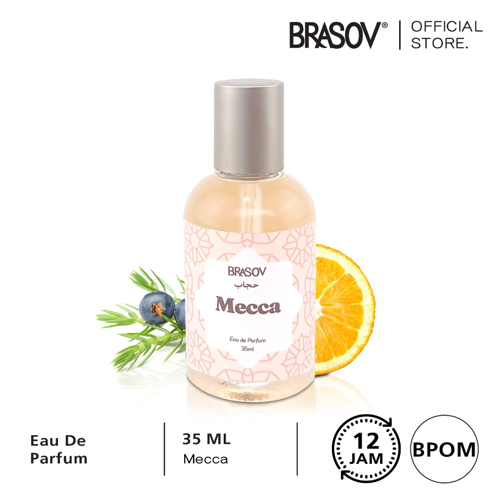 BRASOV Hijab Parfum Wanita 35 ML Eau De Parfum Fragrance Parfum Spray Halal BPOM
