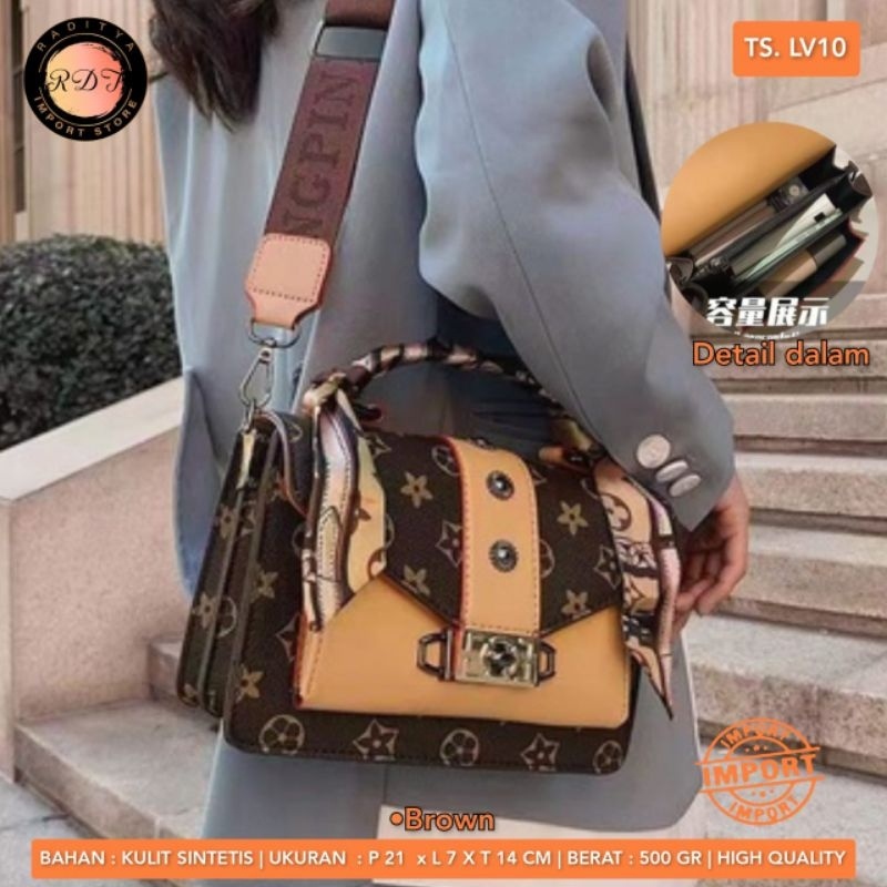 TAS SELEMPANG WANITA LV10 IMPORT BY ORI RDT
