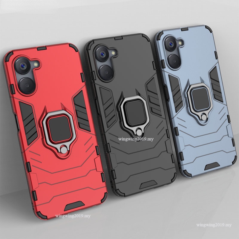 Shockproof Armor Case Untuk Realme V20 Cases Stand Holder Mobil Magnetik Ponsel Penutup Belakang Untuk OPPO Realme V20 Fundas