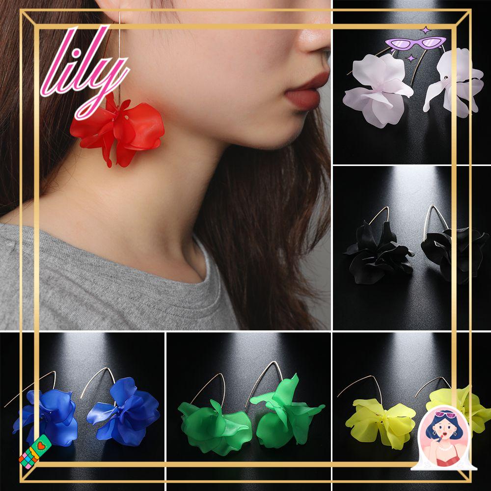 Anting Bunga LILY Vintage Bohemia Perhiasan Handmade Kait